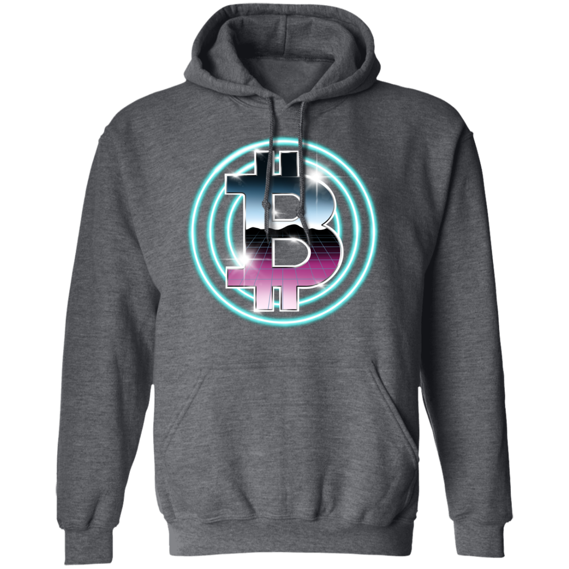 80's Retro Bitcoin Hodl Cryptocurrency BTC Pullover Hoodie