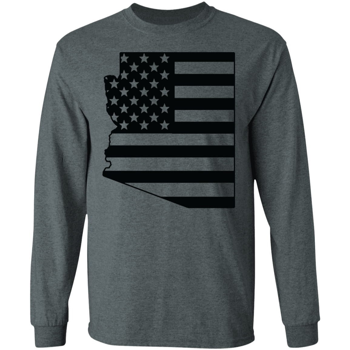 Arizona American Flag State Long Sleeve T-Shirt