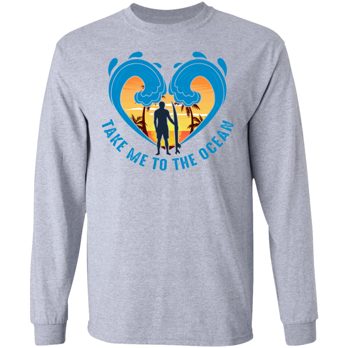 Take Me To The Ocean Beach Long Sleeve T-Shirt