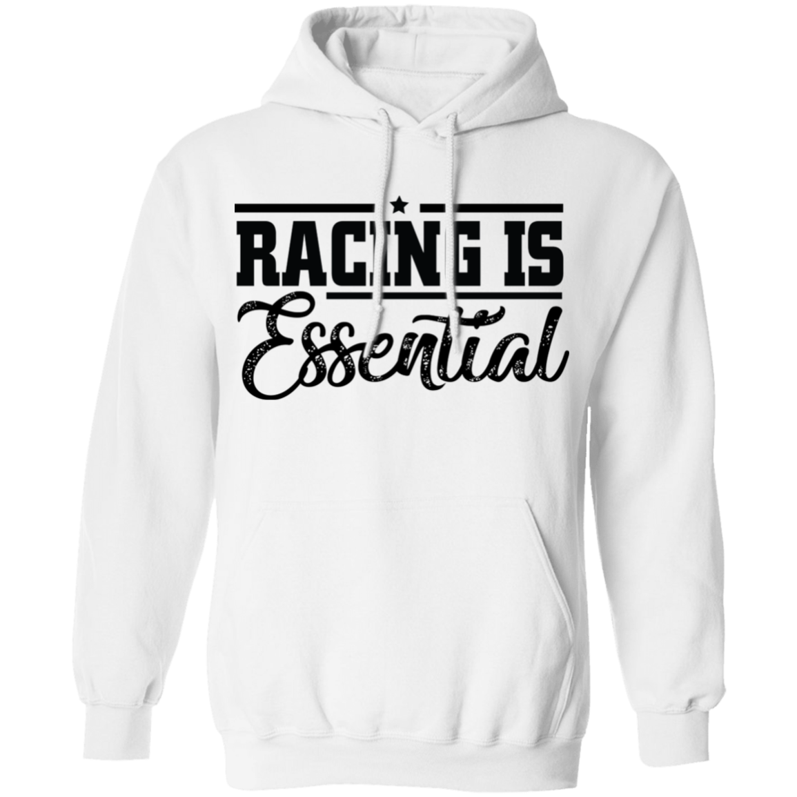 Racing Is Essential Racing Gapped Turbo Boosted Pullover Hoodie