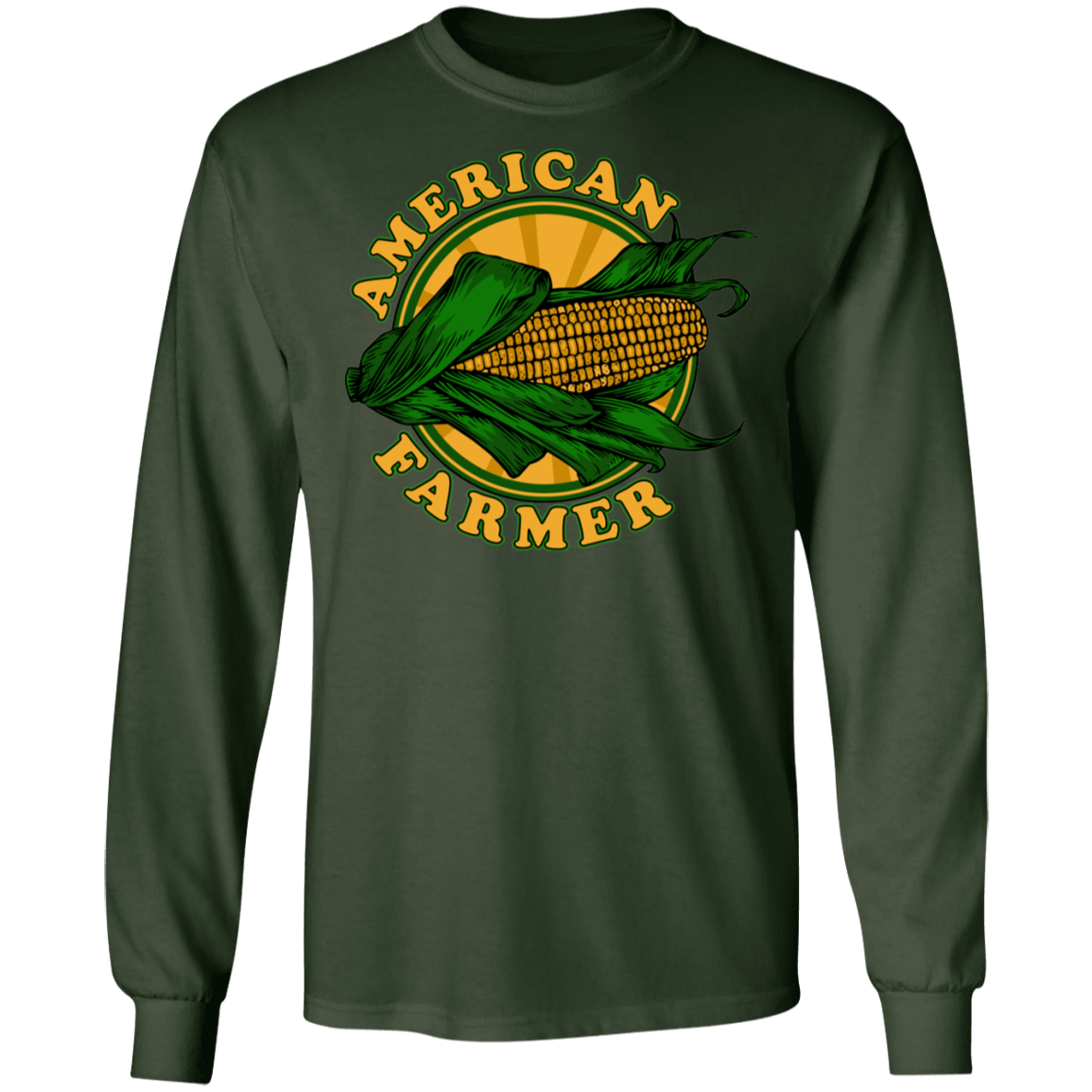 American Farmer Corn Husk Long Sleeve T-Shirt
