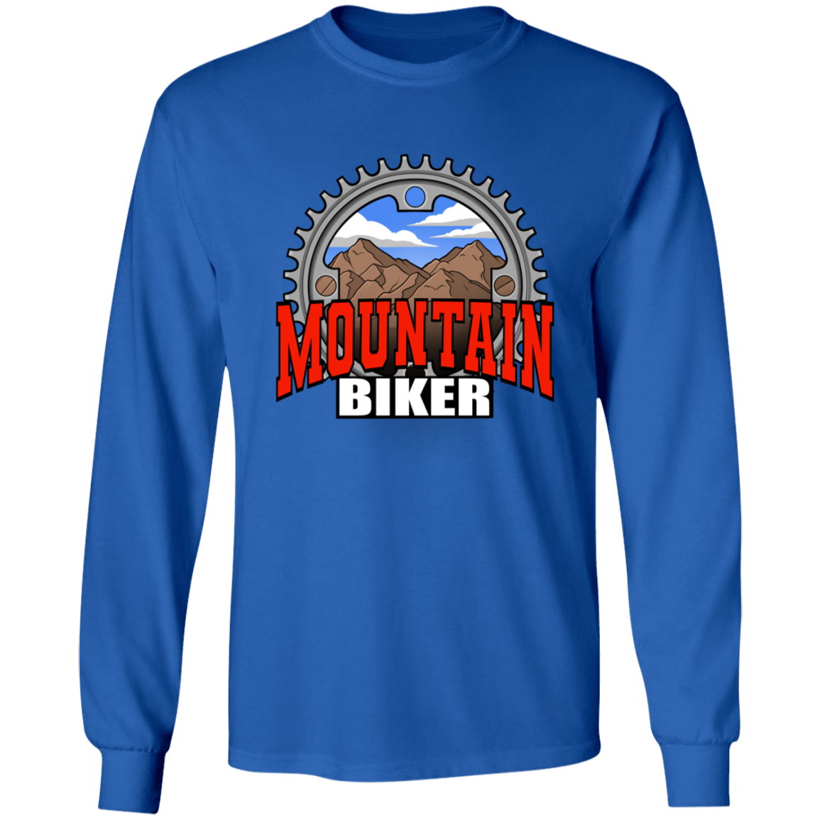 Mountain Biker Biking Long Sleeve T-Shirt
