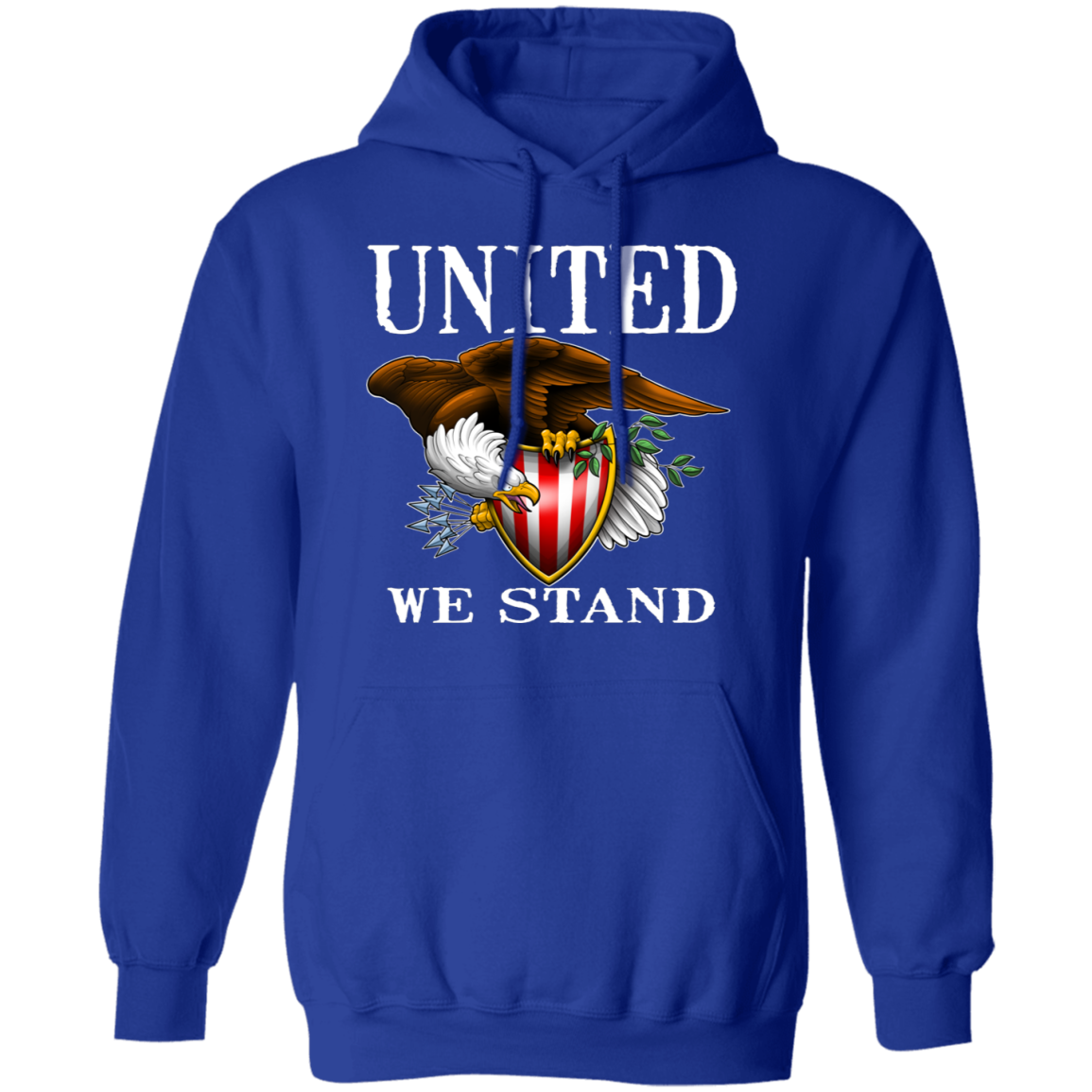 United We Stand Bald Eagle Pullover Hoodie
