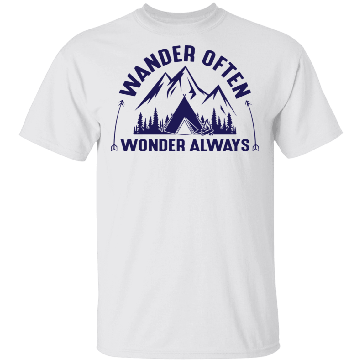 Wander Often Wonder Always Camping Outdoor T-Shirt