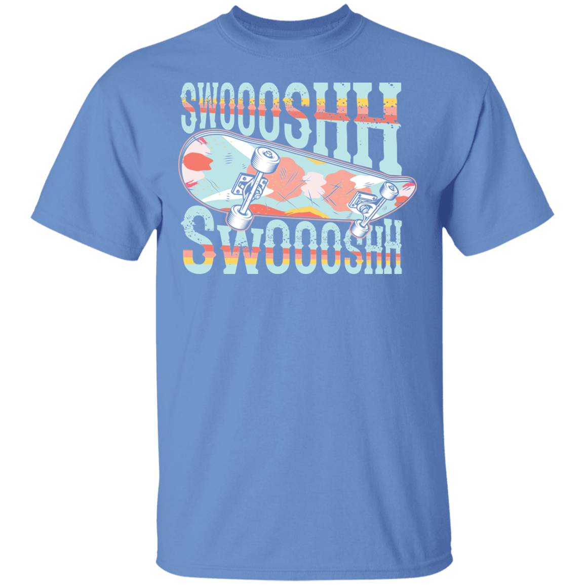 Swoosh Swoosh Skateboarding Skateboarder T-Shirt