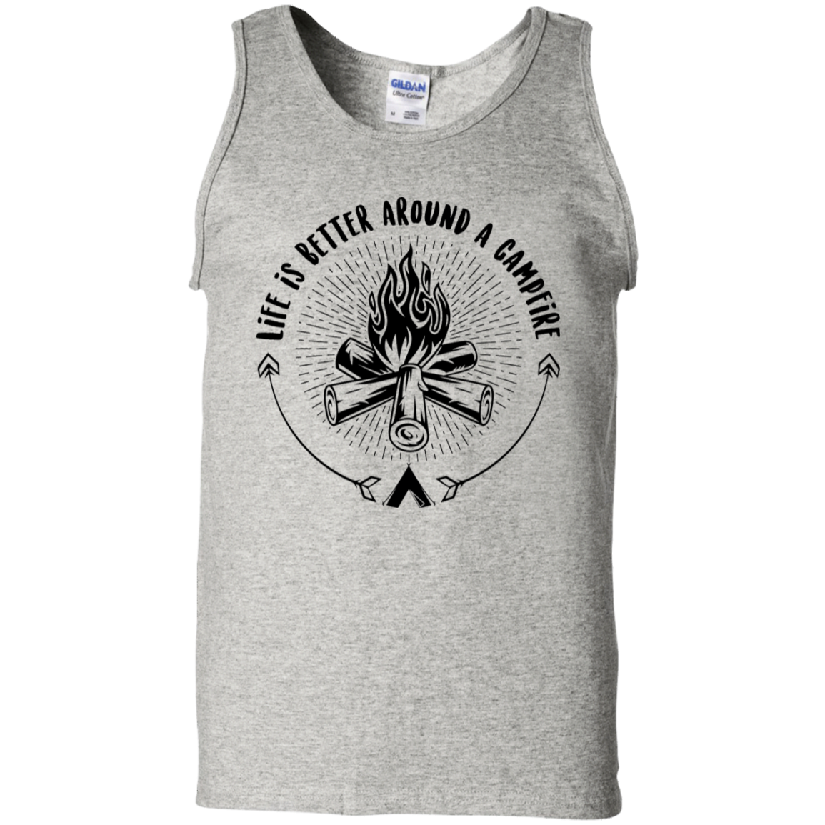 Life Is Better Around A Campfire Camping Tank Top