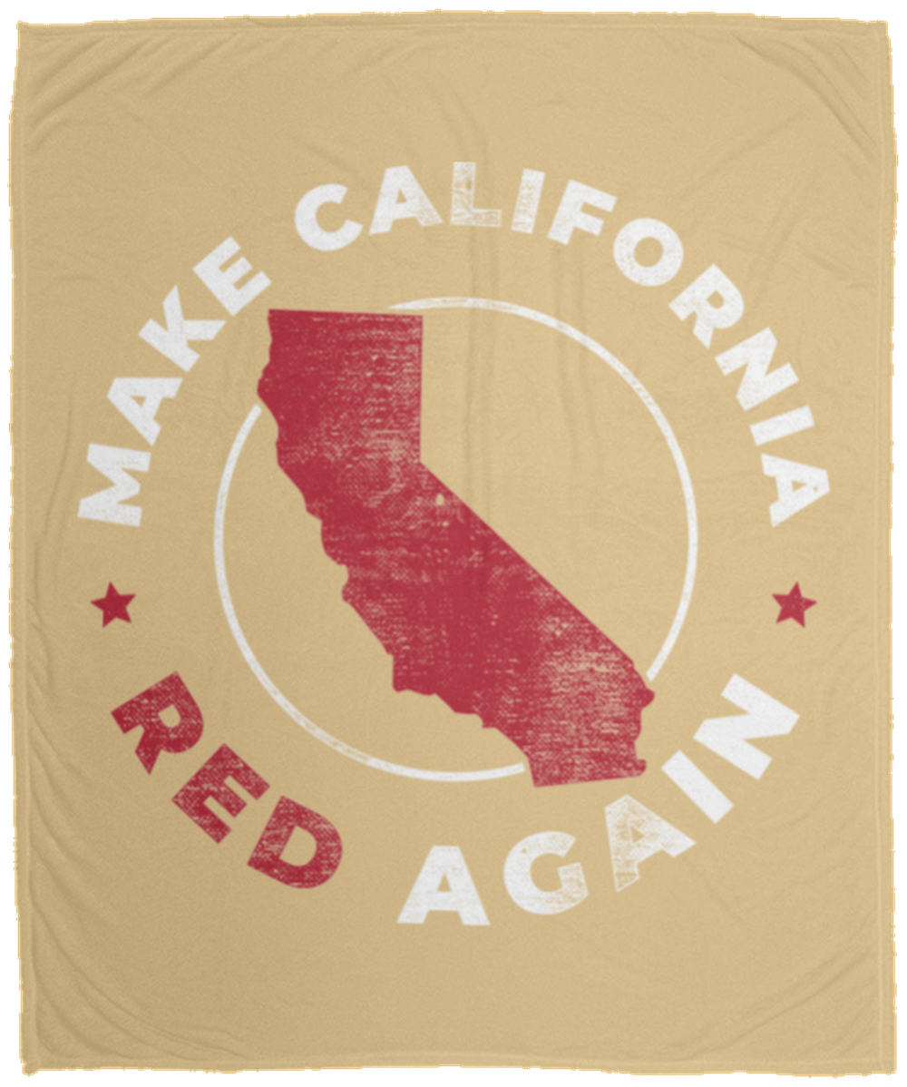 Make California Red Again Republican Fleece Blanket - 50x60