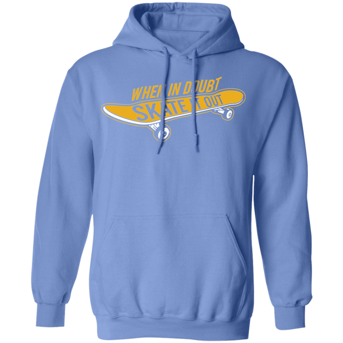 When In Doubt Skate It Out Skateboarding Skateboard Pullover Hoodie