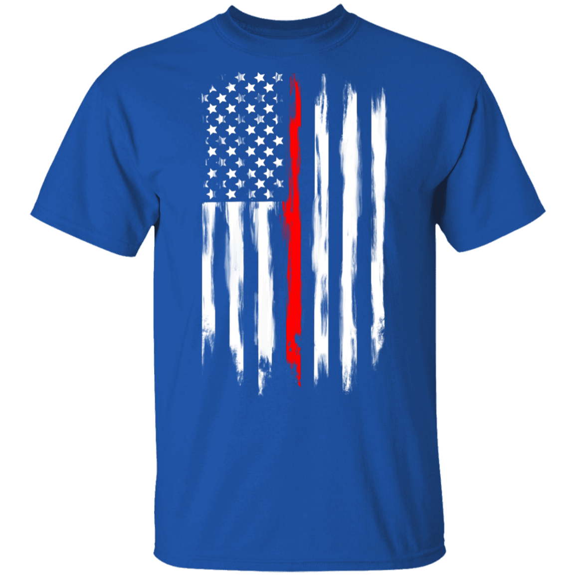 Firefighter Thin Red Line American Flag T-Shirt