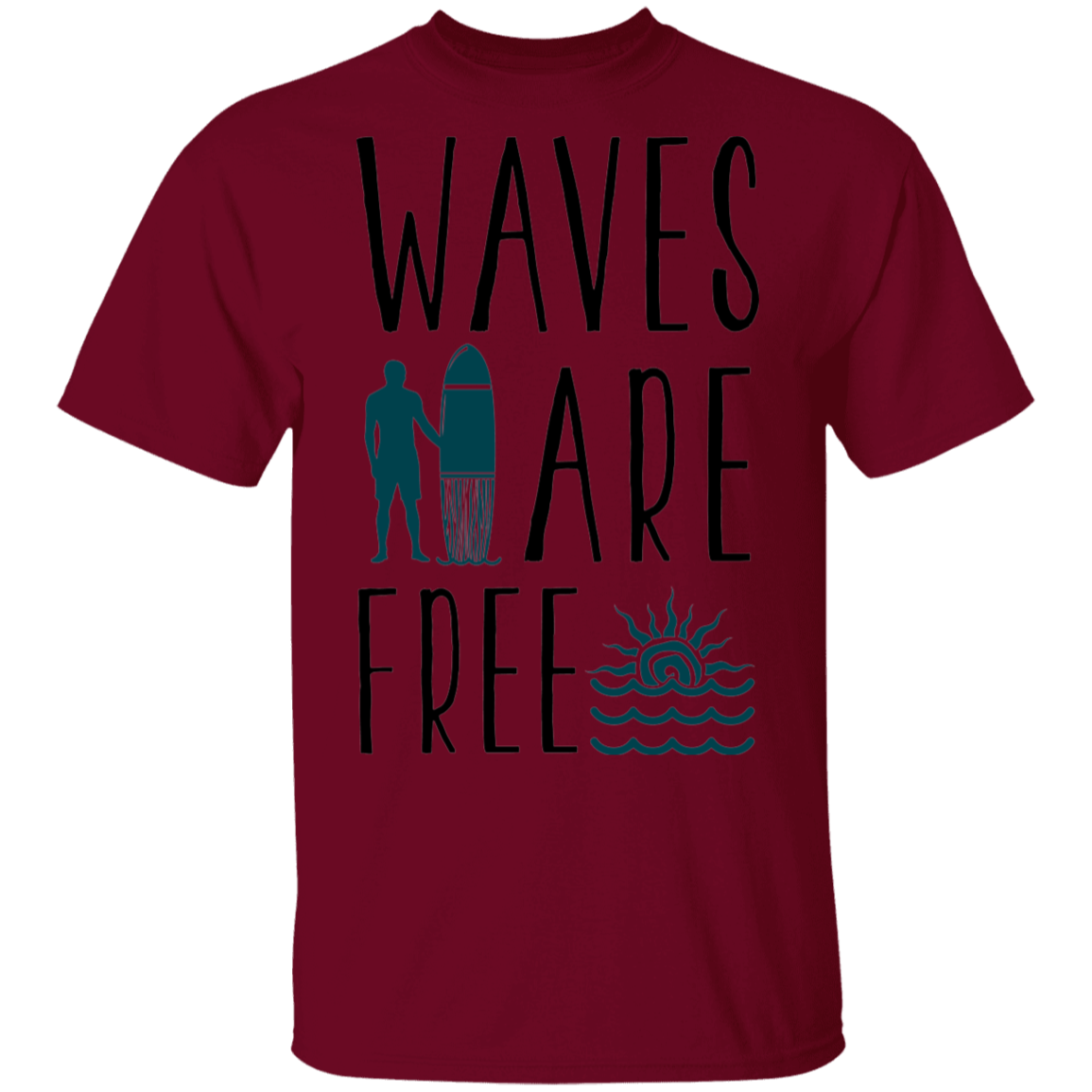 Waves Are Free Surfing T-Shirt