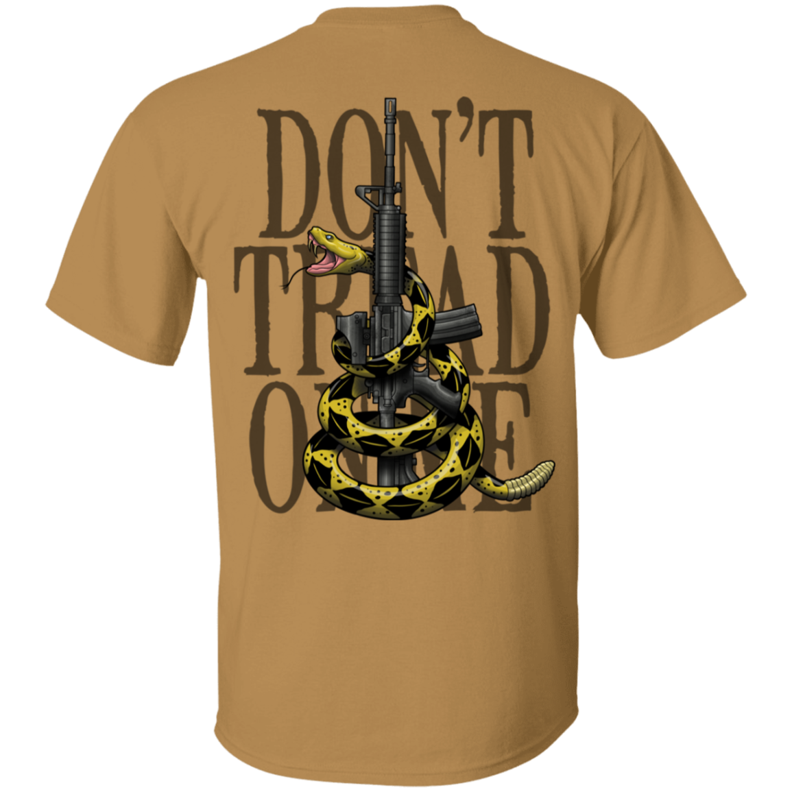 Patriot Don't Tread on Me Gadsden Flag Double Sided T-Shirt