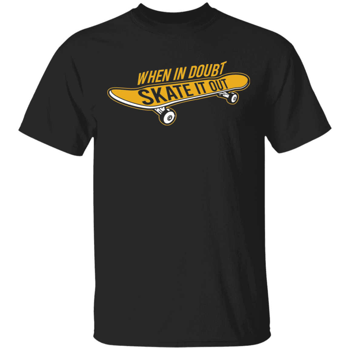 When In Doubt Skate It Out Skateboarding Skateboard T-Shirt