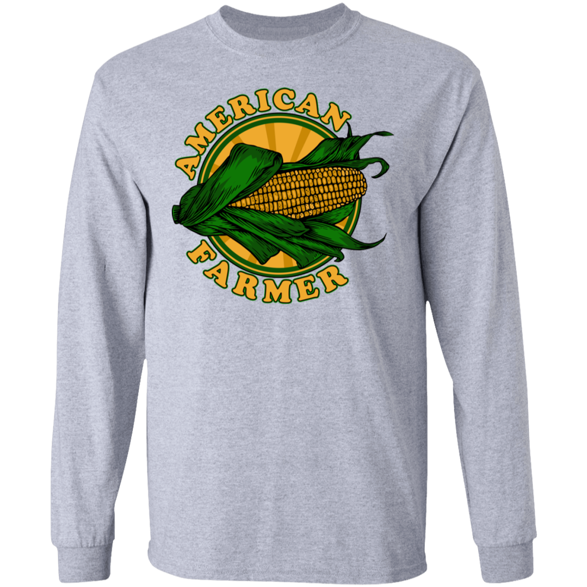 American Farmer Corn Husk Long Sleeve T-Shirt