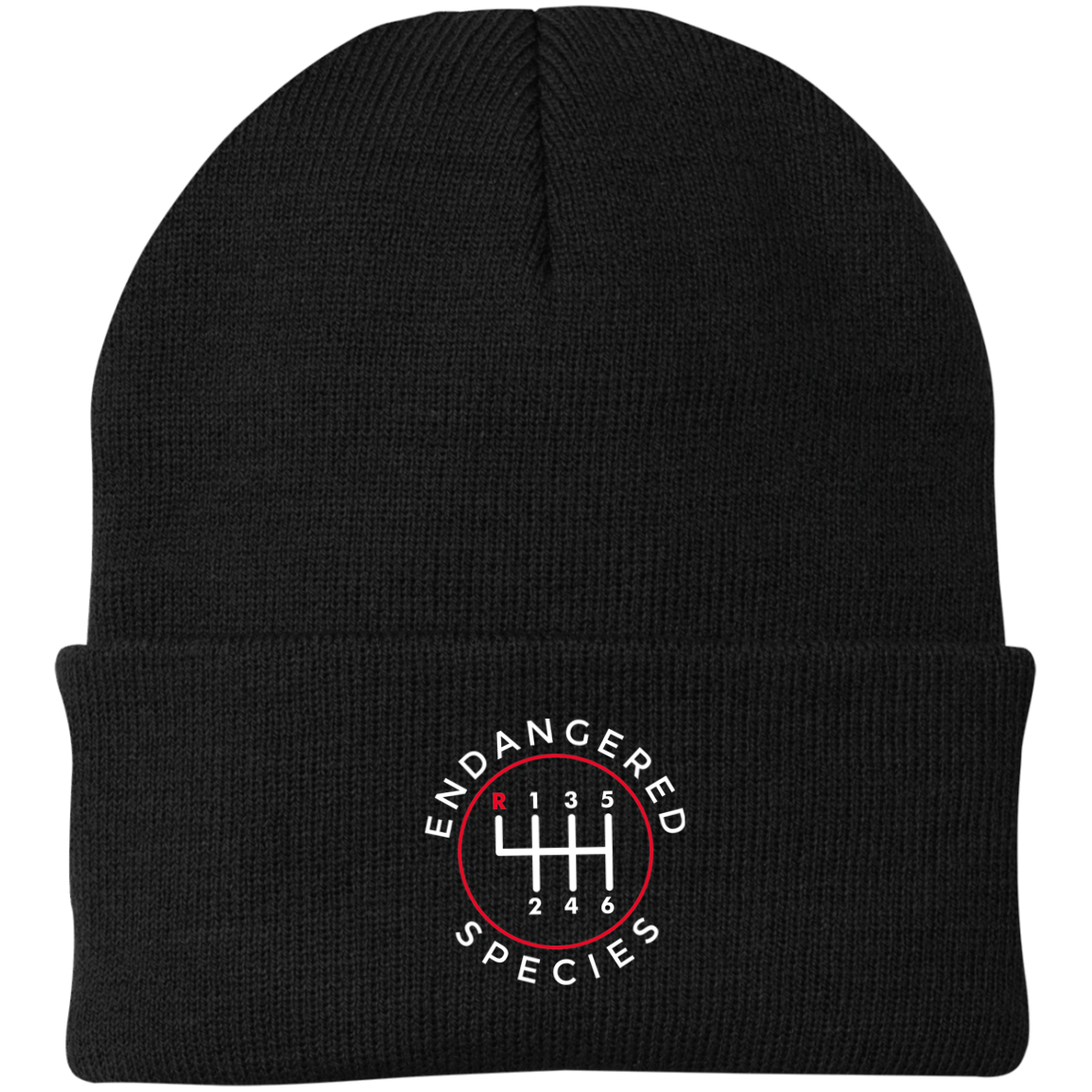 Endangered Species Manual Stick Shift 6-Speed Beanie Cap
