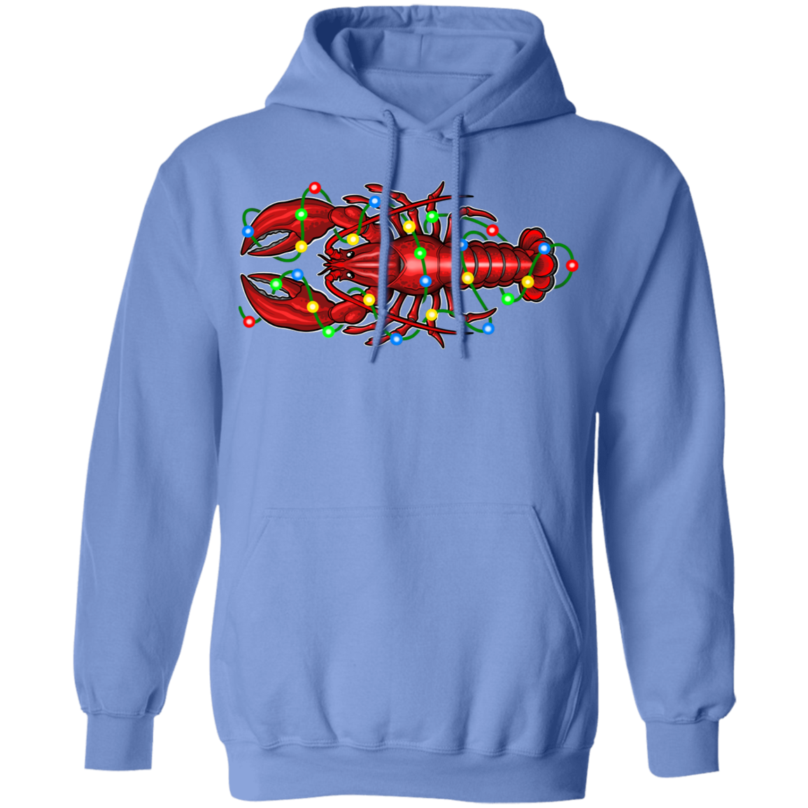 Lobster Merry Christmas Saltwater Pullover Hoodie