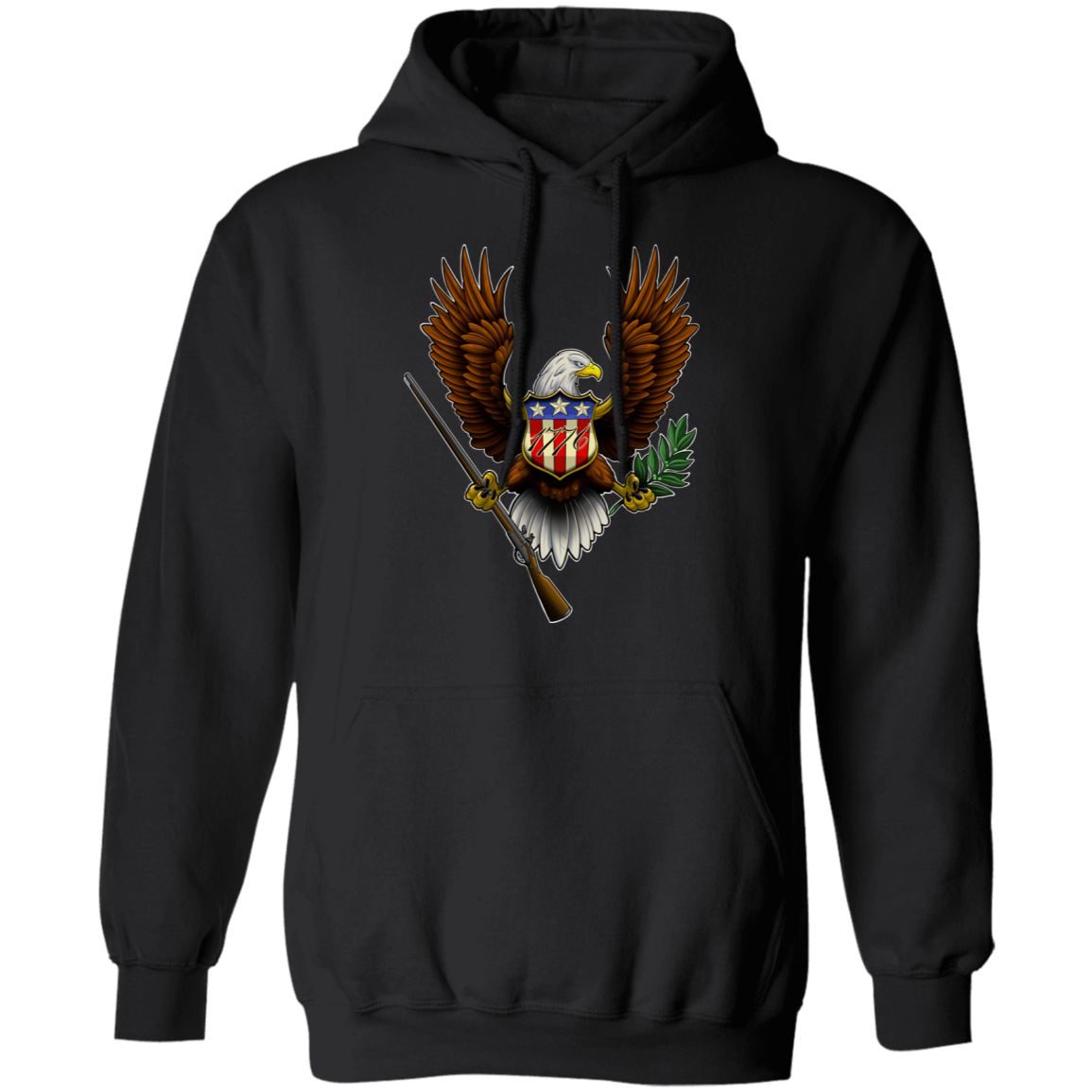 1776 American Bald Eagle Pullover Hoodie