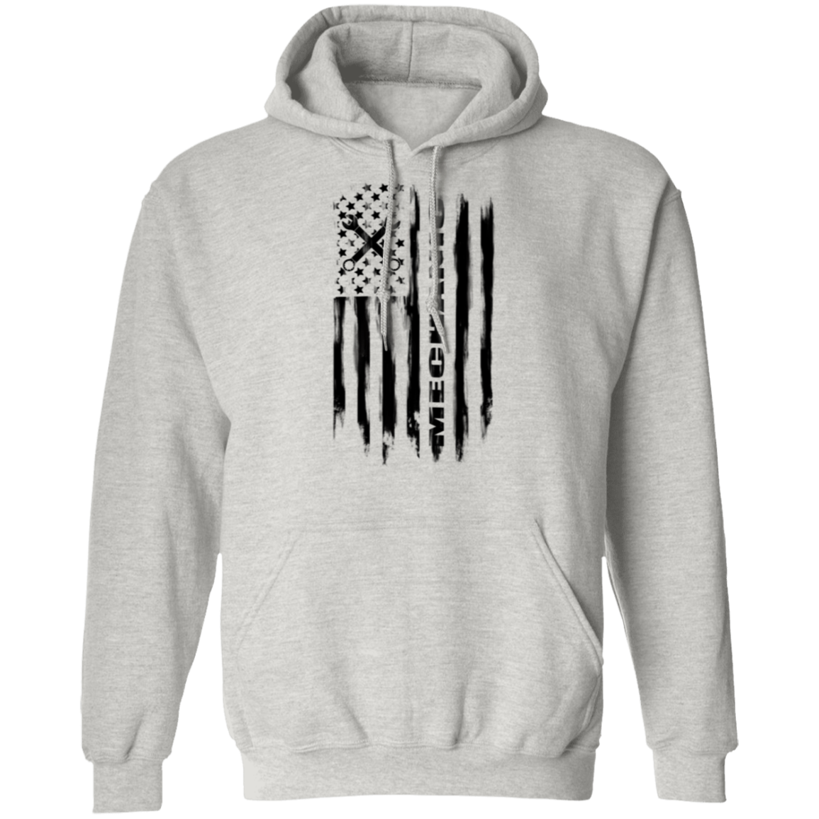 Mechanic Automotive Repair Enthusiast American Flag Pullover Hoodie