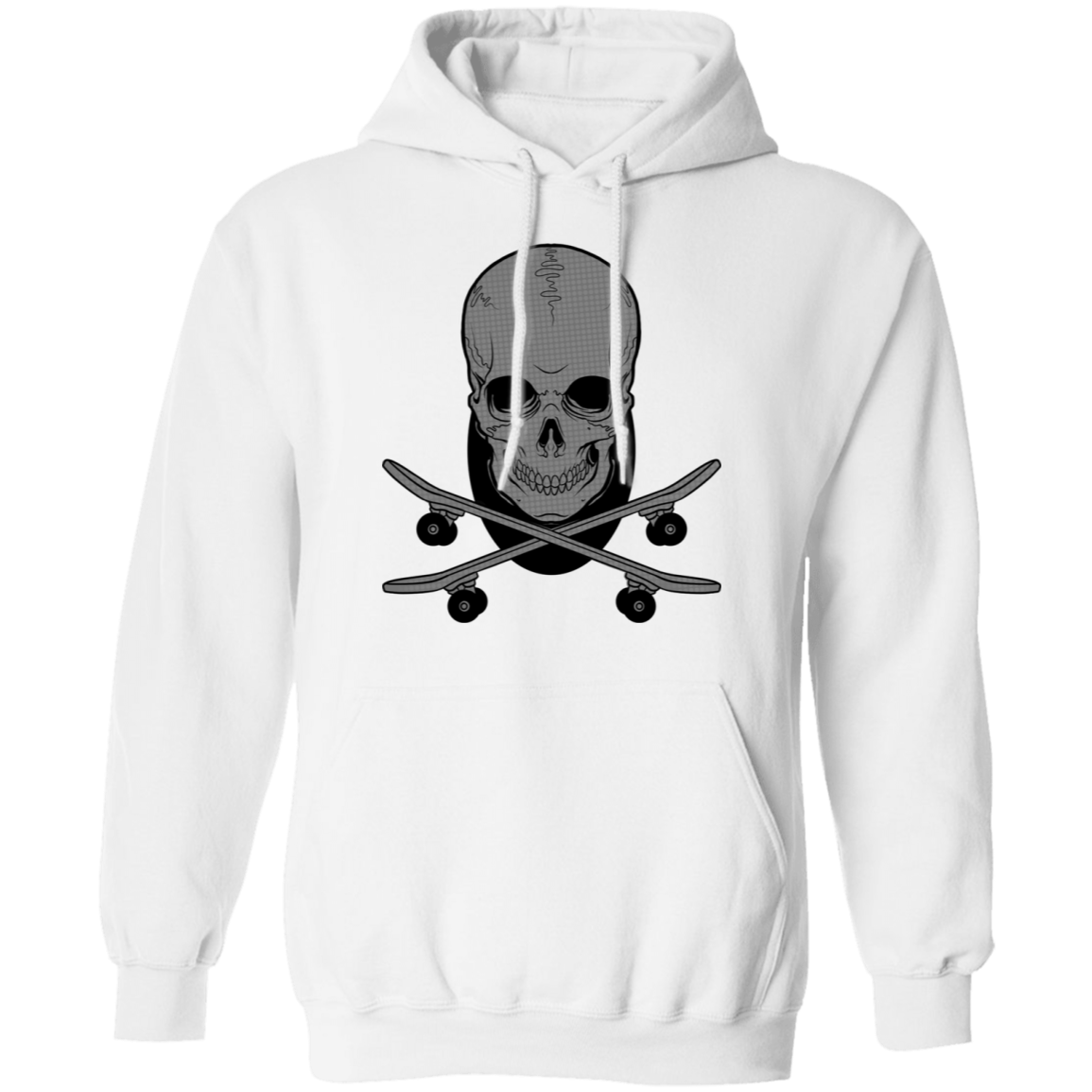 Skeleton Skateboarding Skateboard Shred Pullover Hoodie