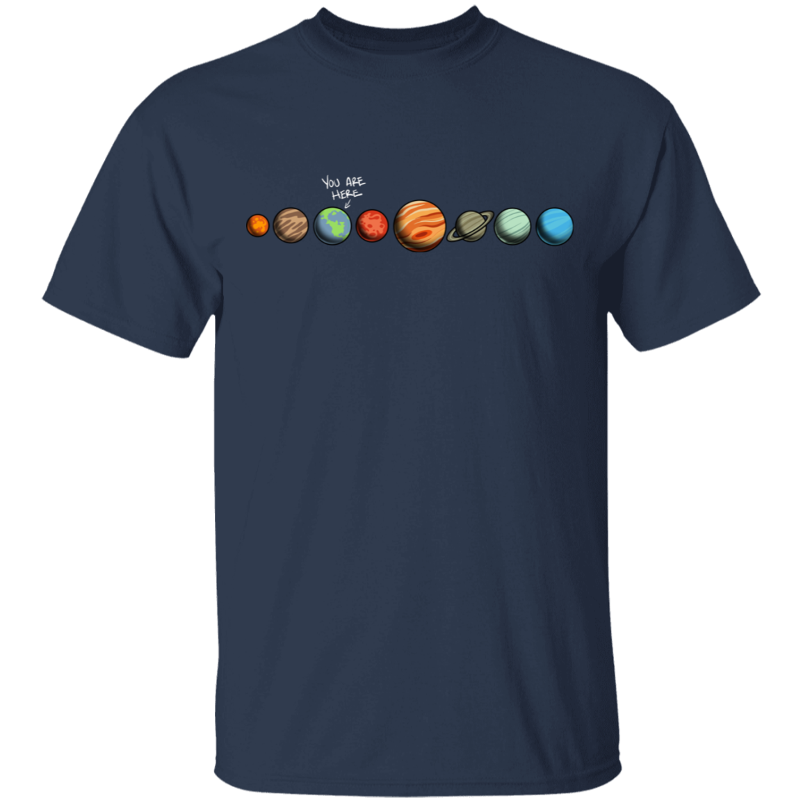 Men's Space Earth You Are Here T-Shirt