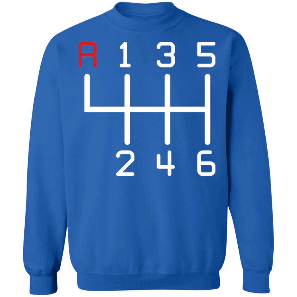 6-Speed Manual Stick Shift Crewneck Sweatshirt