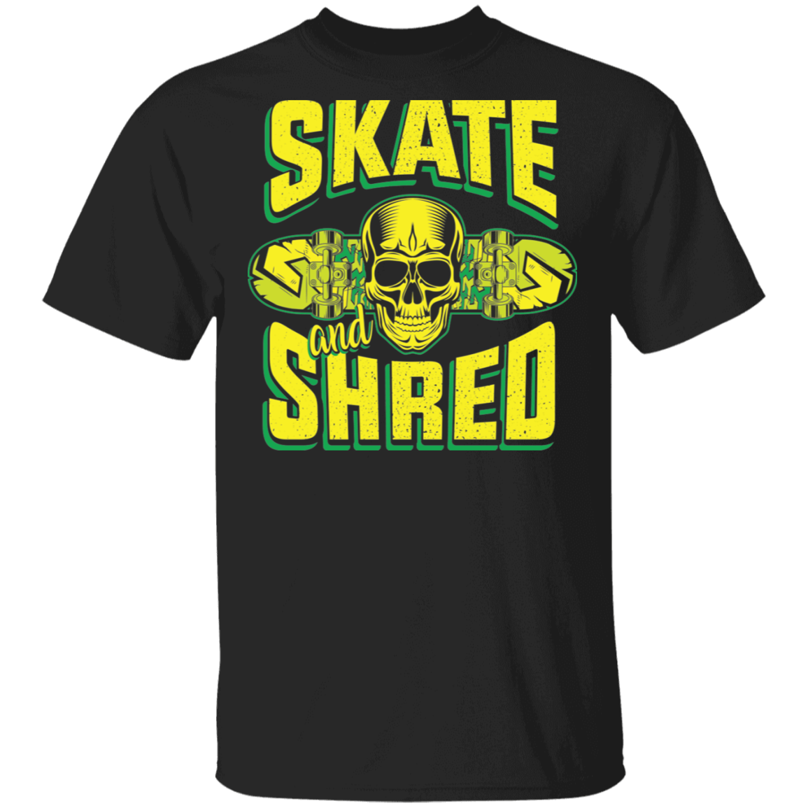 Skate and Shred Skateboarding Skateboard T-Shirt