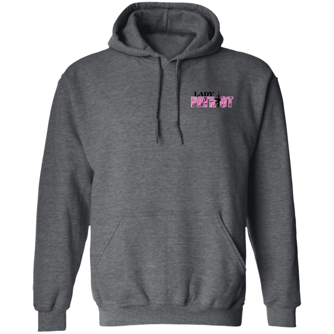 Lady Patriot 1776 American Bald Eagle Double Sided Pullover Hoodie