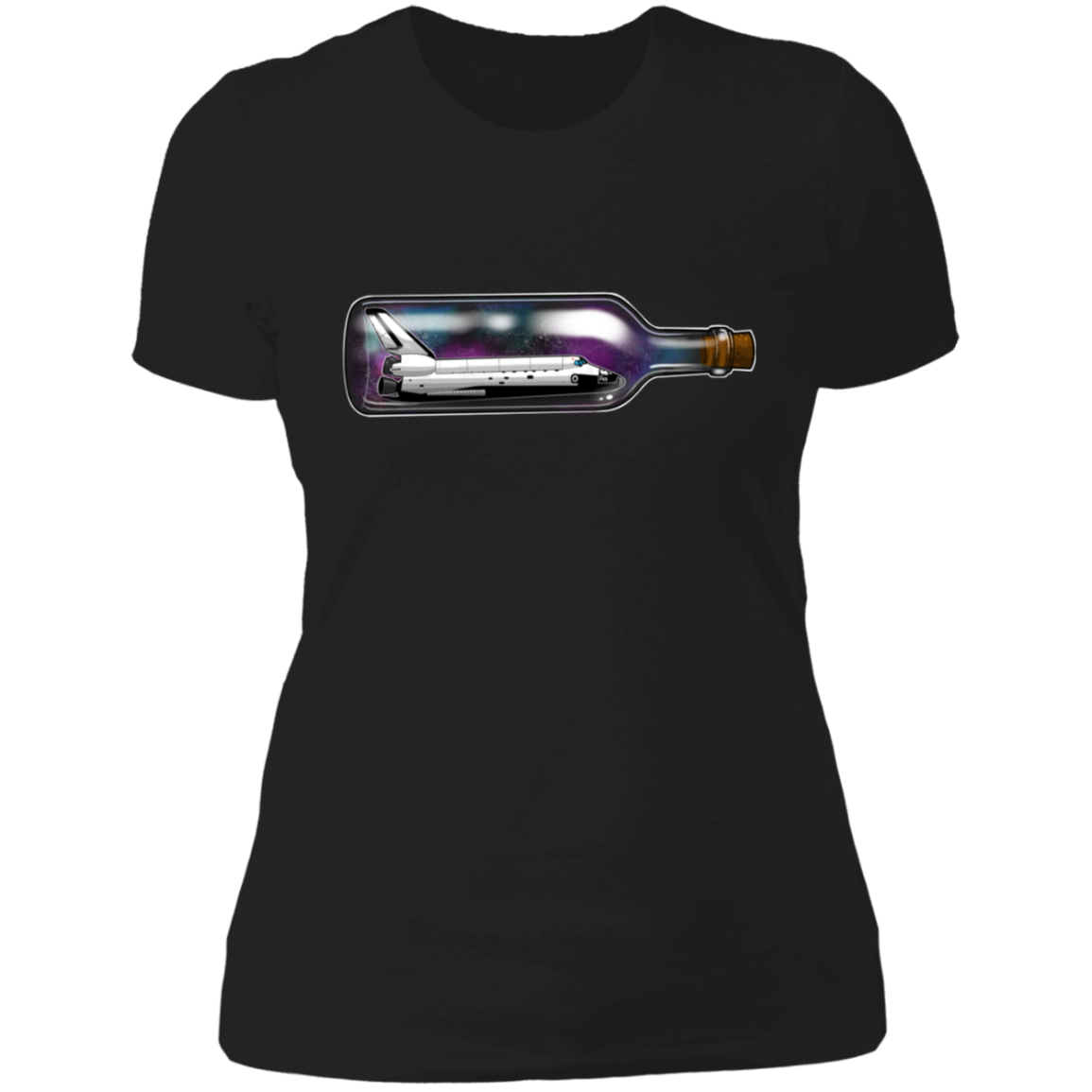 Spacecraft in a Bottle Spaceship Women's T-Shirt