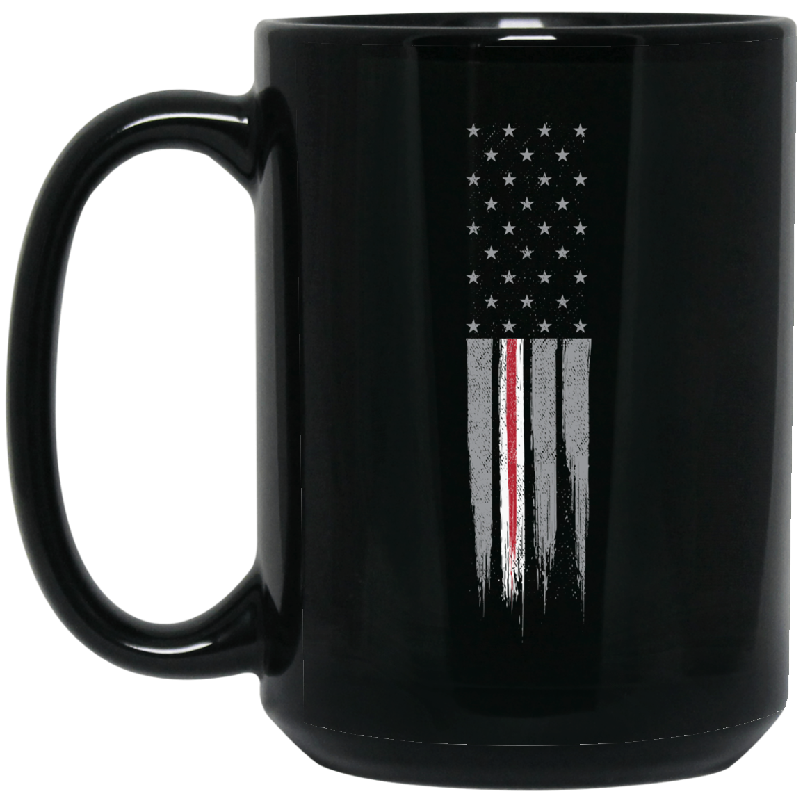 Wheel Spin Addict 15 oz Mug, Nurse Medical Thin Line American Flag Black Mug