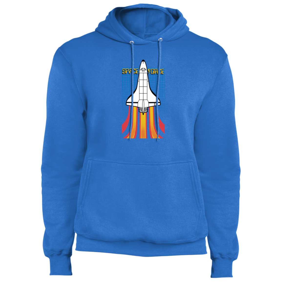 Men's Space Force Retro 80s Fleece Pullover Hoodie