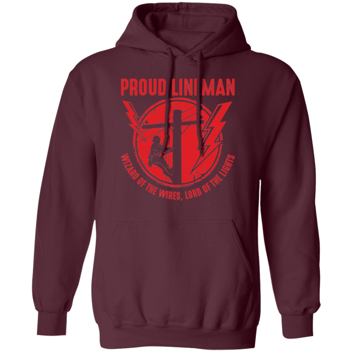 Proud Lineman Pullover Hoodie