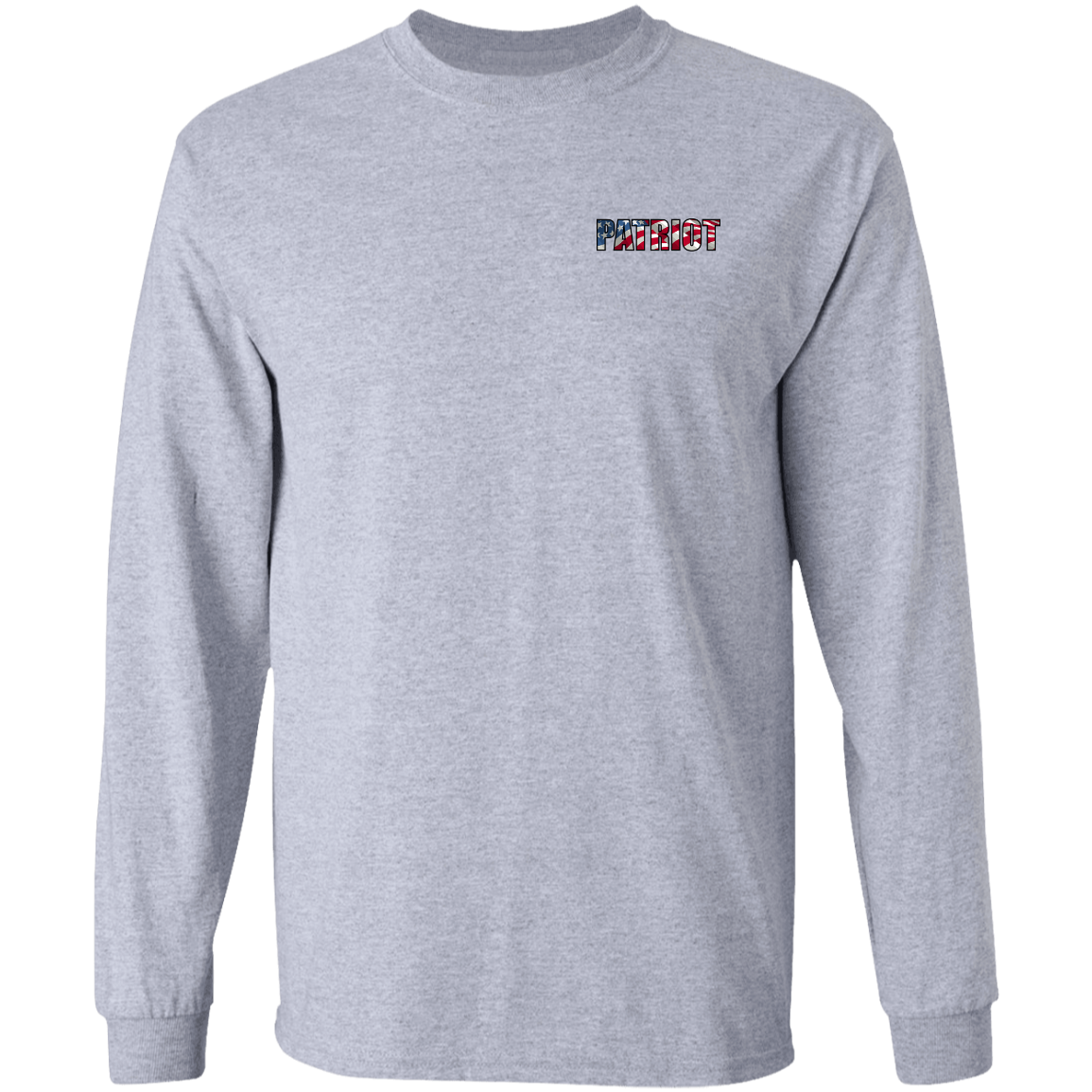 Patriot American Bald Eagle Double Sided Long Sleeve T-Shirt
