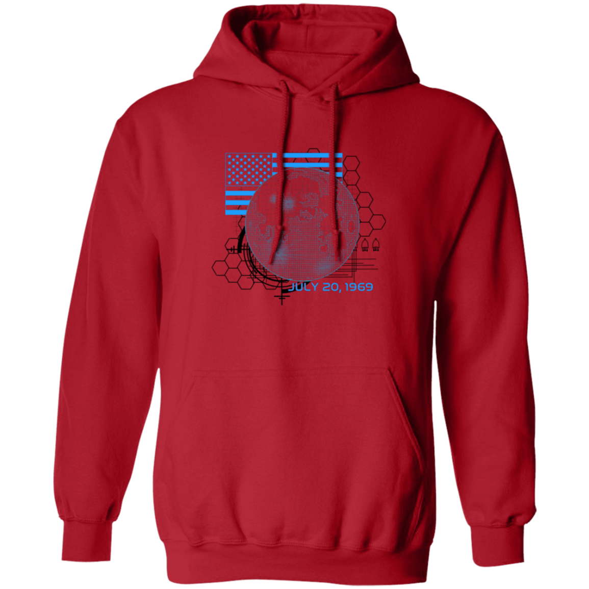 American 1969 Moon Landing Armstrong Pullover Hoodie