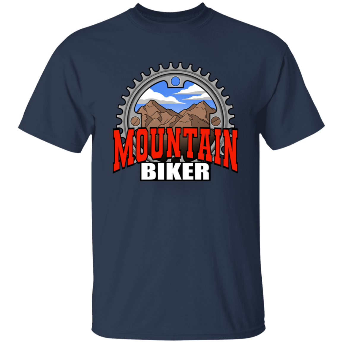 Mountain Biker Scenery T-Shirt
