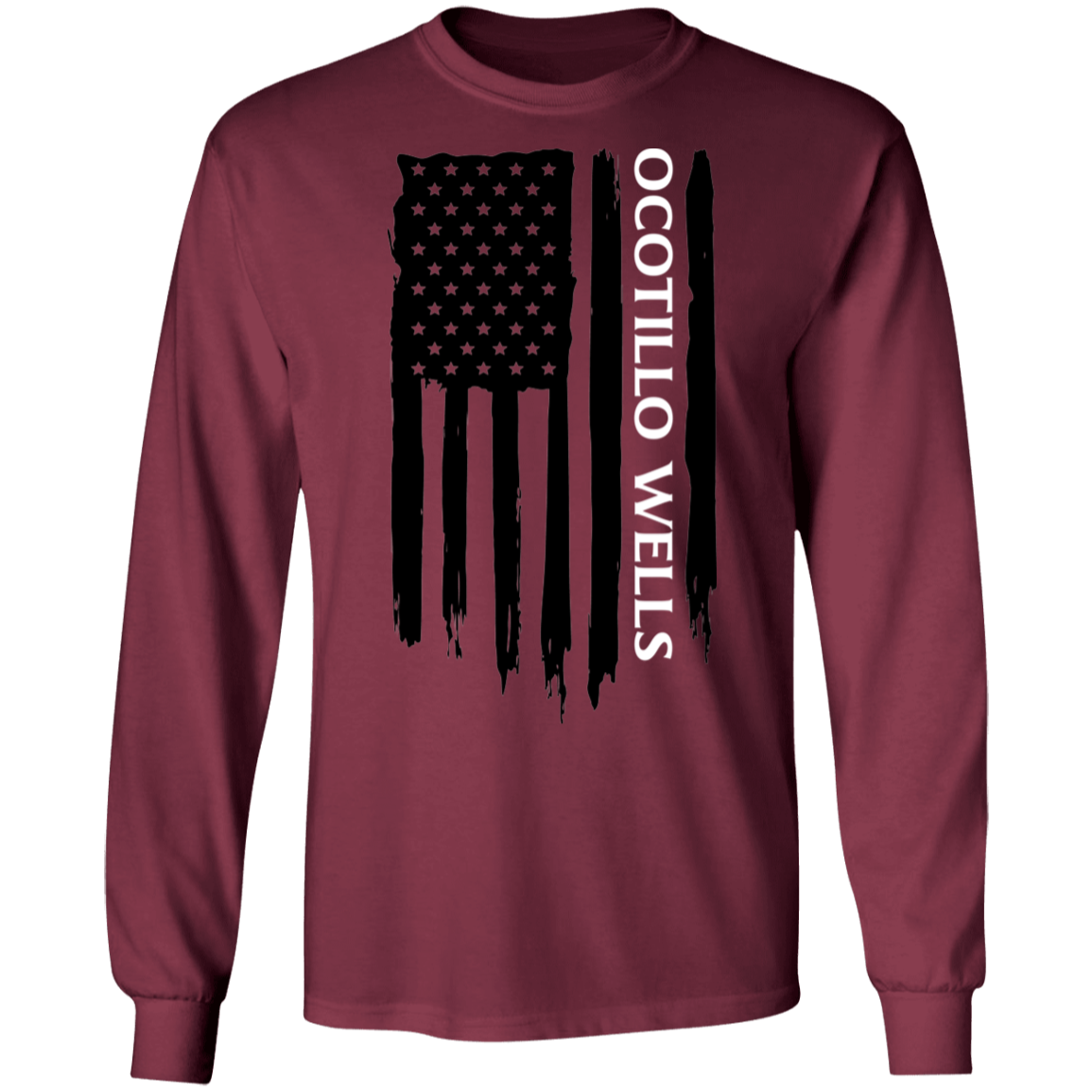Ocotillo Wells American Flag Long Sleeve T-Shirt