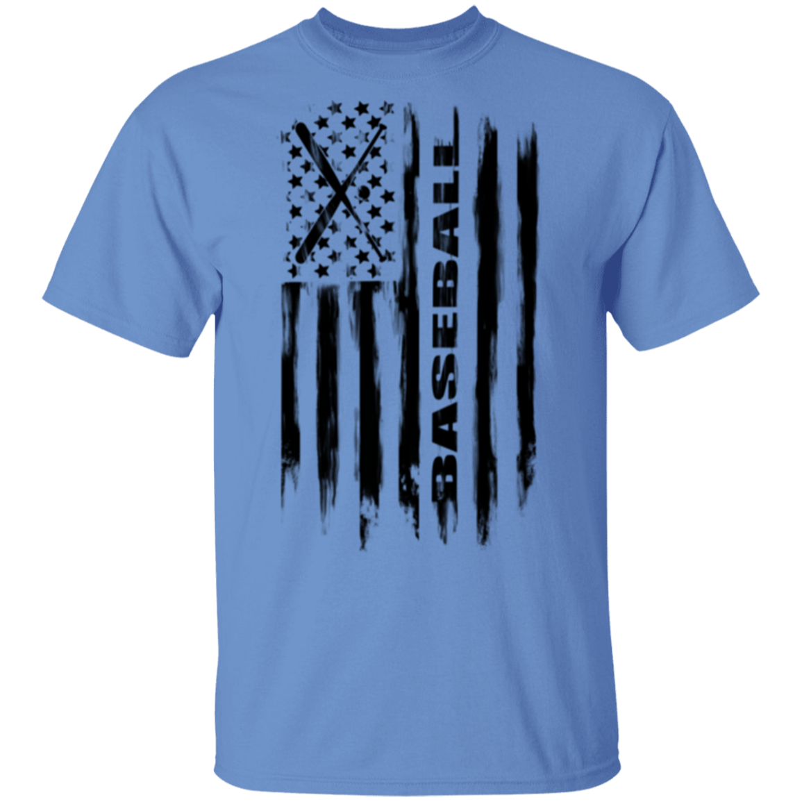 Baseball American Flag T-Shirt