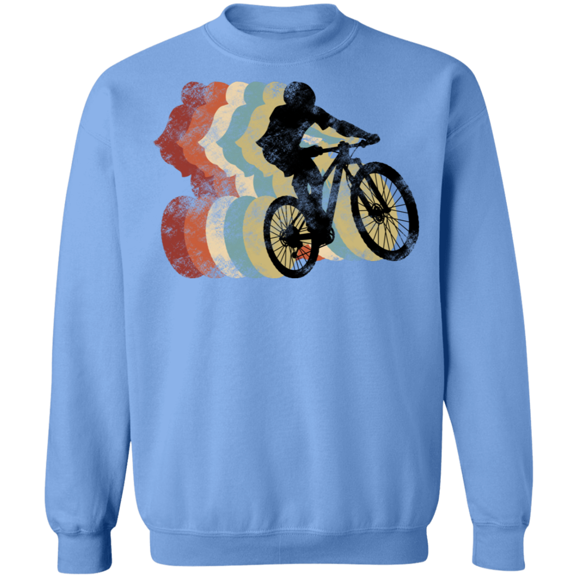 Mountain Bike Rider Biking Crewneck Sweatshirt