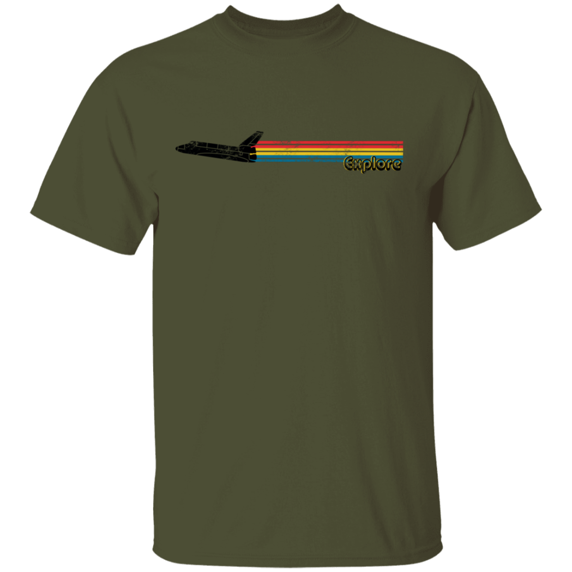 Men's Space Rocket Ship Explorer T-Shirt