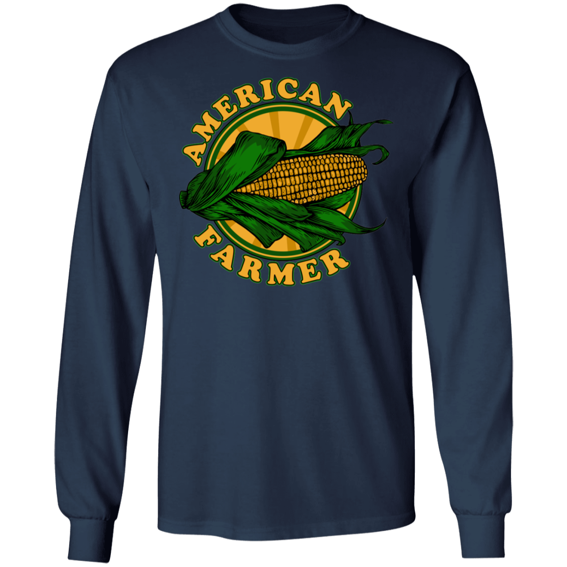 American Farmer Corn Husk Long Sleeve T-Shirt