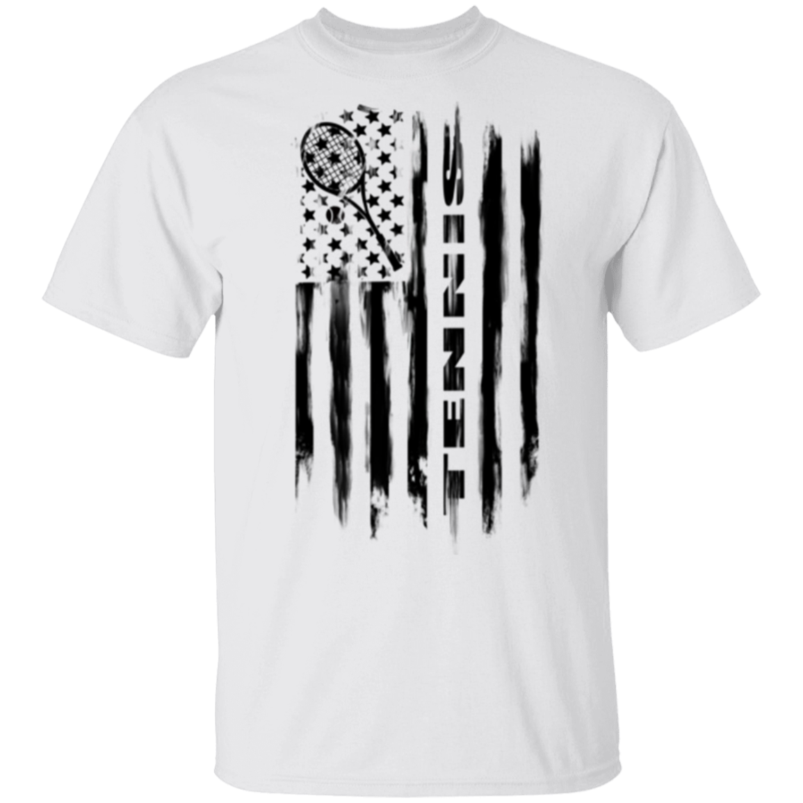 Tennis American Flag T-Shirt