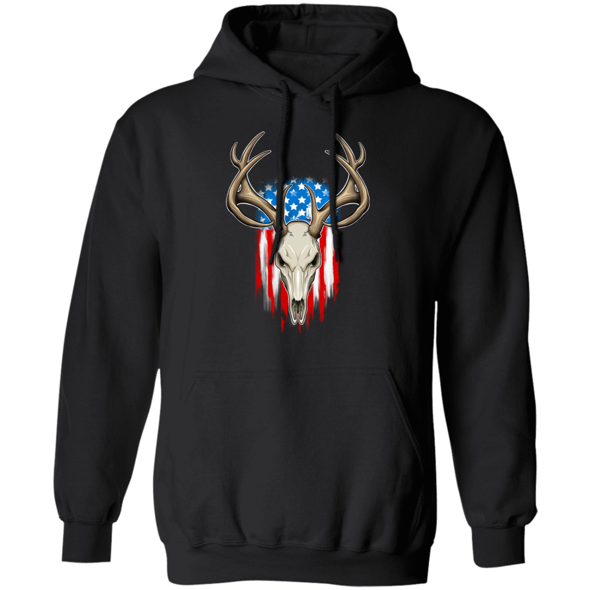American Flag Hunting Pullover Hoodie