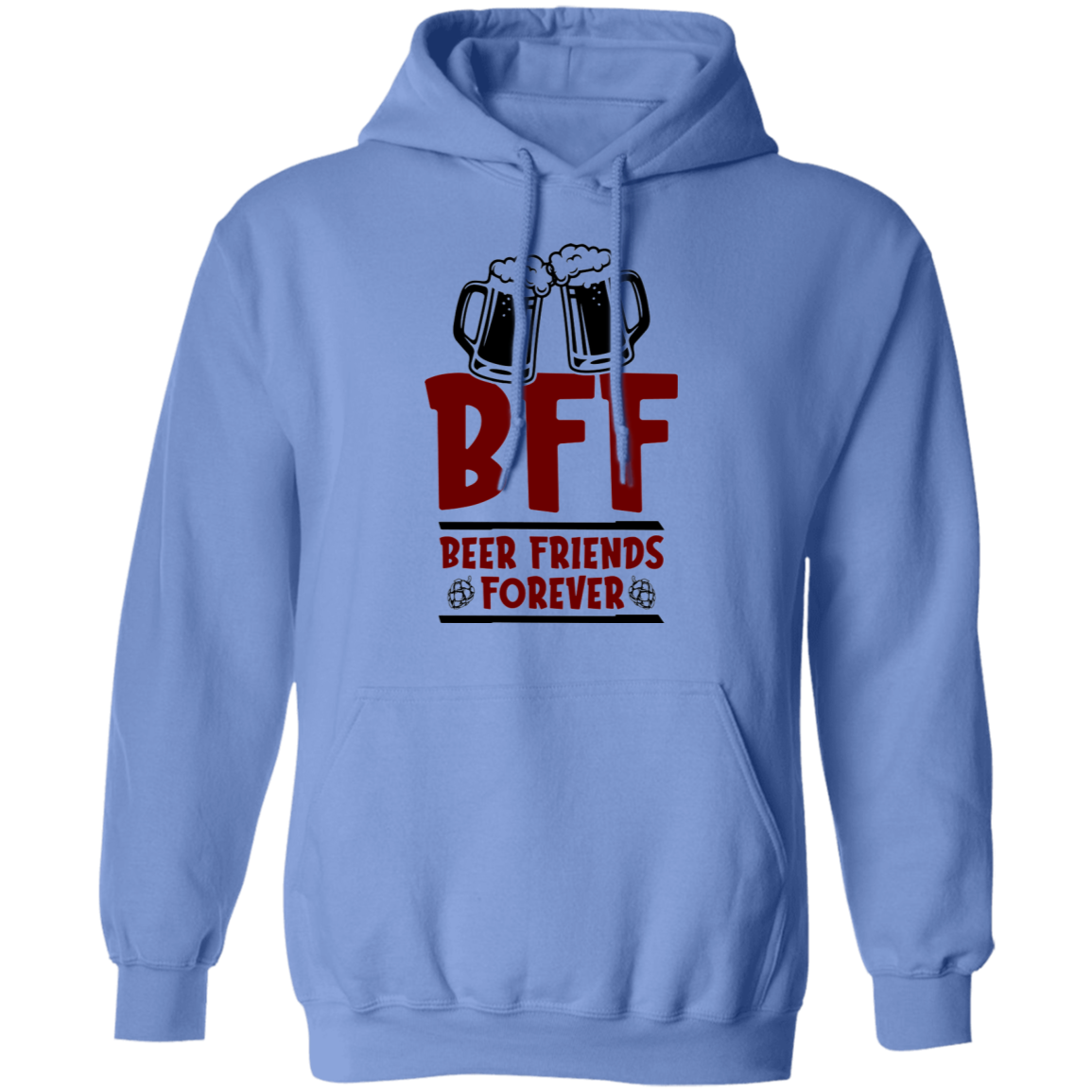 BFF Beer Friends Forever Pullover Hoodie