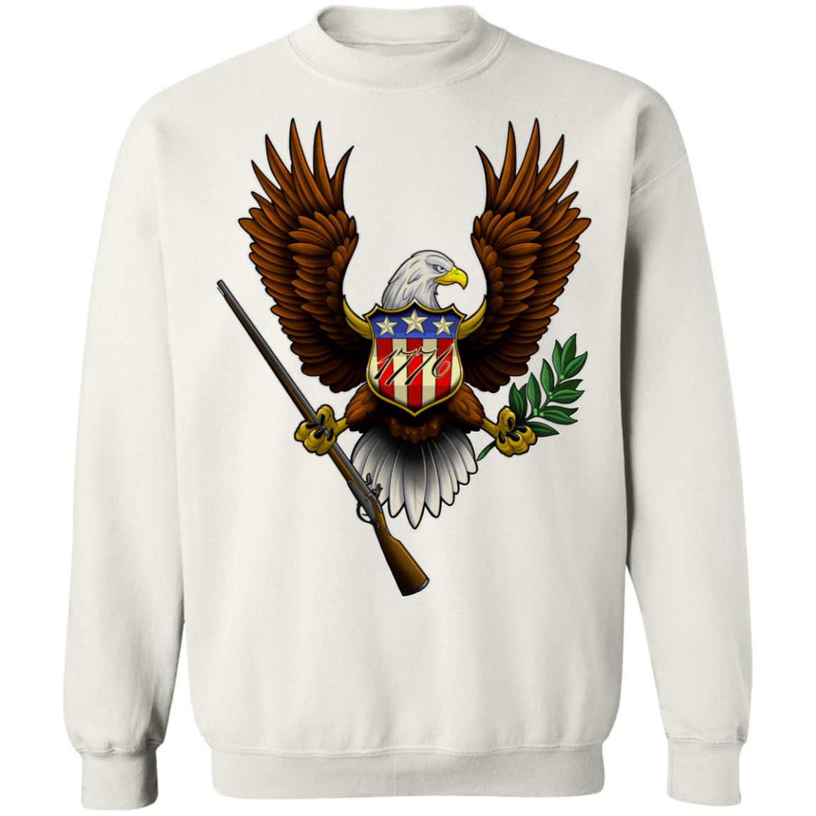 1776 American Bald Eagle Crewneck Sweatshirt