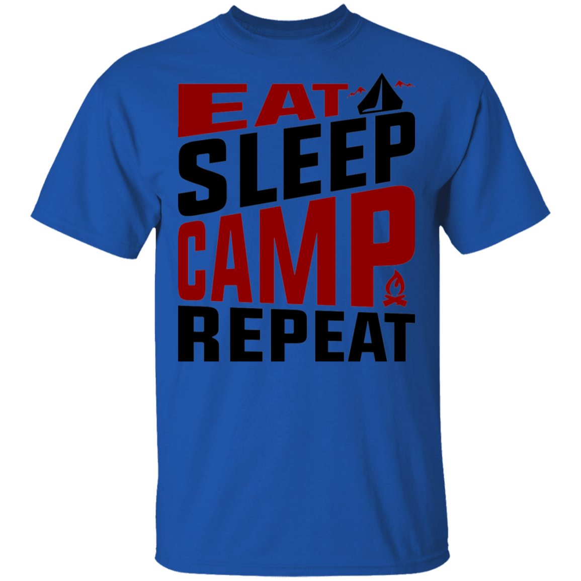 Eat Sleep Camp Repeat Camping T-Shirt