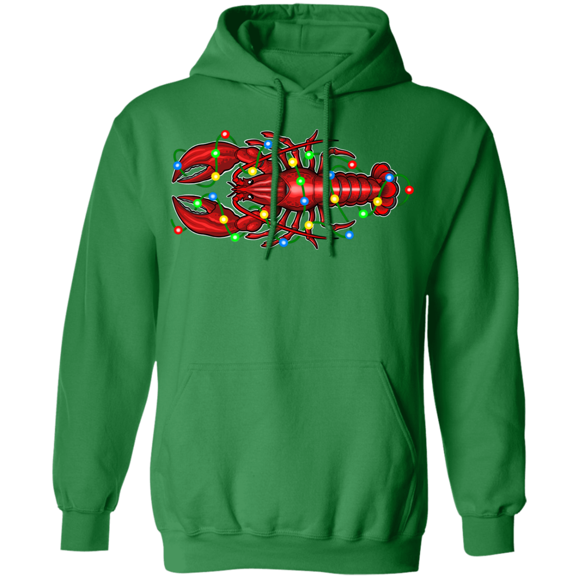 Lobster Merry Christmas Saltwater Pullover Hoodie