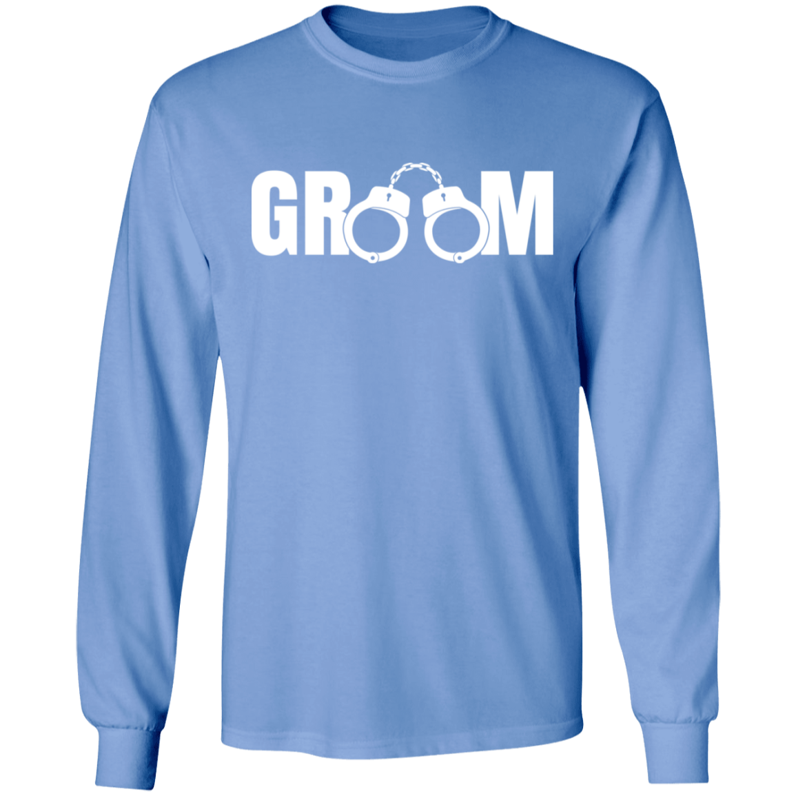 Bachelor Party Wedding Funny Groom Handcuffs Long Sleeve T-Shirt
