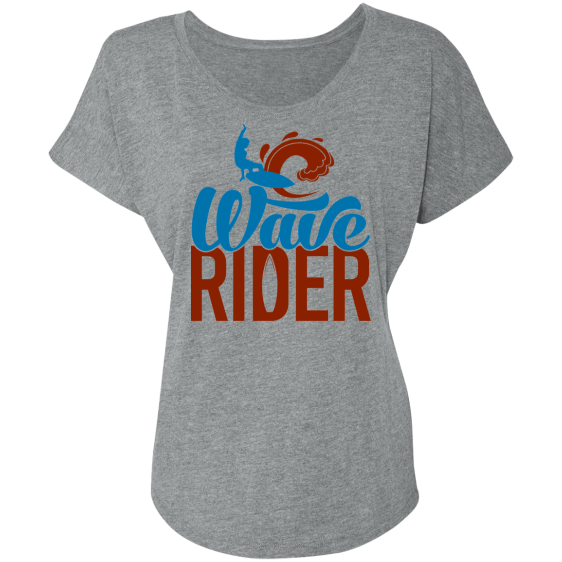 Wave Rider Surf Beach Women's Dolman Sleeve