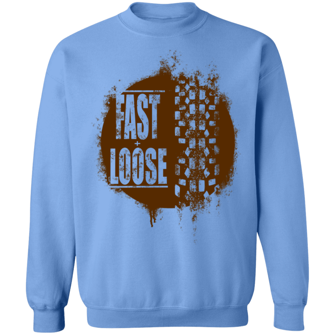 Fast and Loose Mountain Bike Riding Crewneck Sweatshirt