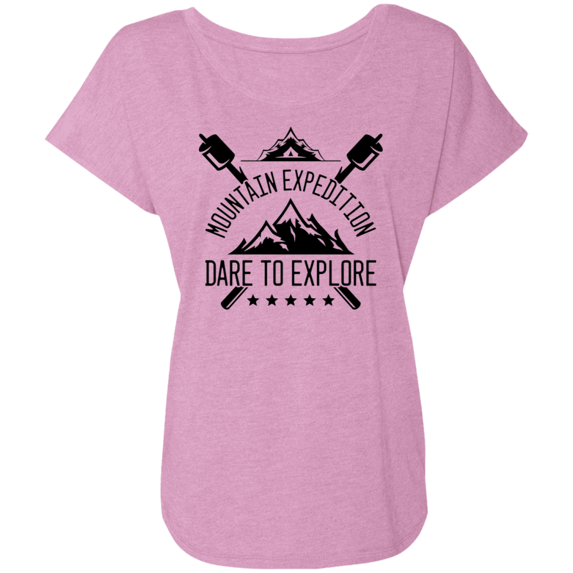 Mountain Expedition Dare To Explore Camping Women's Dolman Sleeve