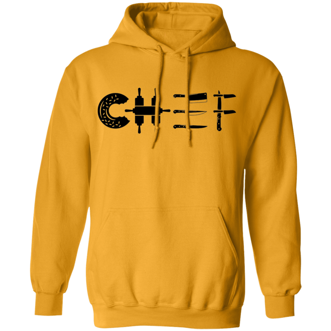 Chef Cooking Knife Pullover Hoodie