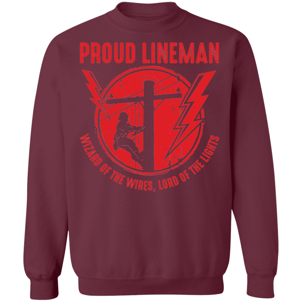 Proud Lineman Crewneck Sweatshirt